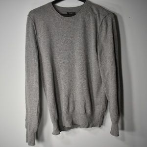 All Saints 100% Cashmere Gray Sweater Inside Out M